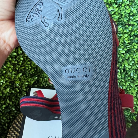 Gucci Marmont double G Red Leather platform, size 40 - Picture 10 of 11